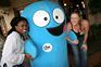 S'mile Mkhabela and Veronica Leftwich of Mindshare making friends with Bloo