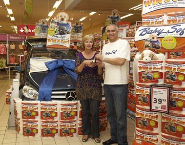 Winner of Mercedes Benz courtesy of Baby Soft