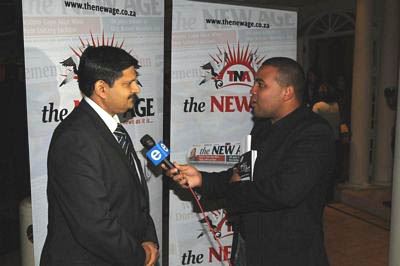 Atul Gupta is interviewed by Jody Jacobs from eTV.
