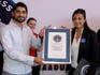 Vanish receives its certificate from Tarika Vara, Guinness World Record adjudicator