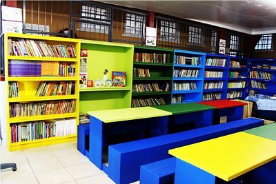 The colourful new library