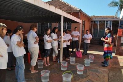 The Magical Moments Fairies (volunteers) are briefed for the day