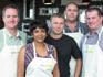 Graeme Futter from Sappi, Bev Sukhdeo, General Manager of the Sappi Stanger mill, celebrity chef Justin Bonello, John Bartleman Sappi Stanger mill and Gary Chapman from Antalis
