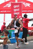 Virgin Active aid station at the Ironman 70.3