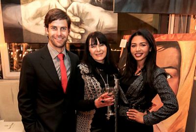 Aidan Whytock, Anett Visser and Natalie Becker