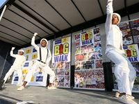 Dancers set the mood at the start at uShaka Marine World.