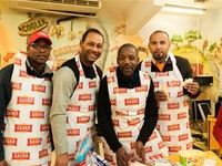 Sasko Bread team having fun and doing quality control before the sandwiches are delivered