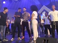 DJ Warras. Tumisang Twyze Habedi, Adrian Masters and Pearl Thusi