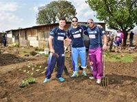 Heino Kuhn, Farhaan Behardien and Qaasim Adams