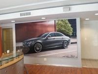 Frames and fabric prints- Mercedes dealership rebranding by Clarion