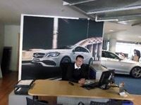 Frames and fabric prints- Mercedes dealership rebranding by Clarion