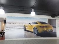 Frames and fabric prints- Mercedes dealership rebranding by Clarion