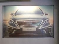 Frames and fabric prints- Mercedes dealership rebranding by Clarion