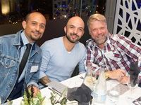 Fehraad De Nicker (Tin Can PR) and far right Charl Reineke