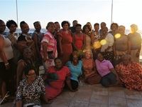 First of many sunsets (19.30) to be enjoyed in the coming week. Prof Elain amongst the ‘sisterhood united’ Clover Mama Afrikas.