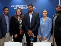 From left to right: 
Imraan Mohamed, Leigh-Ann Thomas, Selvan Moodley, Lauren Kolia and Kamarlasen Padayachee