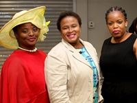 From left to right:
Mrs Ncamisile Annatoria Dlamini, teacher, Nonhlanhla Mqadi, Ithala SOC Limited regional sales manager and Ayanda Ndlovu, head: Insurance Ithala SOC Limited