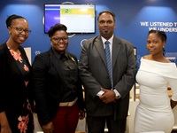 From left to right:
Kgomotso More, brand manager, Amanda Gumede, marketing administrator, Shane Moodley, Ithala SOC Limited head: segment and Sindi Sabelo, Ithala SOC Limited PR and CSI liaison