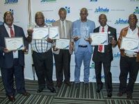 Thamsanqa Ngcobo, Mlalazi Co-operative; Bonginkosi Ngcobo, Snembe Farm; Zolani Ngcingwana, Yellow Star; Sandile Ntuli, Black Carrot Trading; Bongani Mdlalose, Mlalazi Co-operative and Phumlani Radebe, Sobantu Agriculture Co-operative