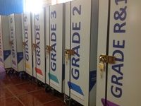 Mobile design which allows the library to be wheeled from one class to another.