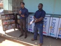 Some words of encouragement for the excited learners at the handover function!