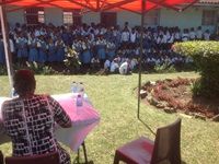 Excited Learners put on a show for the guests at the handover function!