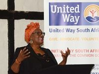 Yvonne Kgame shared words of inspiration at the Launch of United Way South Africa