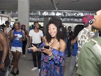 Jasmine Sehlako Enjoying Silent Disco Beats