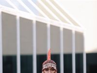 Kwena Says wearing the latest Style By SA collection