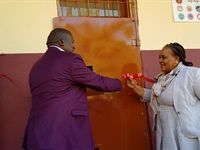 Conlog presents Malefo Secondary School with science laboratory