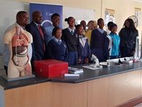 Conlog presents Malefo Secondary School with science laboratory