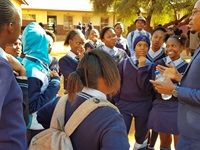 Conlog presents Malefo Secondary School with science laboratory