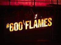 The #600 Flames fire ignitor gets going