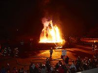 #600Flames in full swing