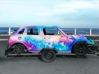 Alicia McFadzean transforms vandalised Mini Cooper